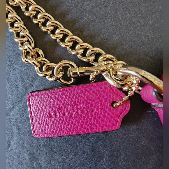 Coach Signature Brown & Pink Mini Bag/Wristlet, EUC - 2015 - Picture 3 of 12